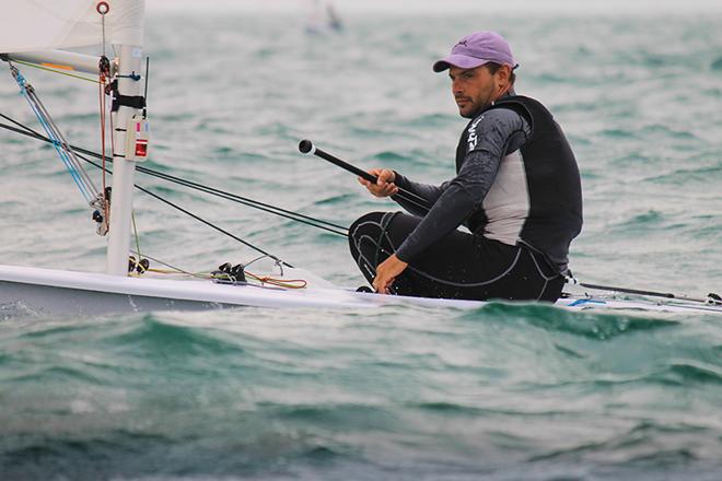 Tonci Stipanovic (CRO) sits second overall in the Laser © ISAF 